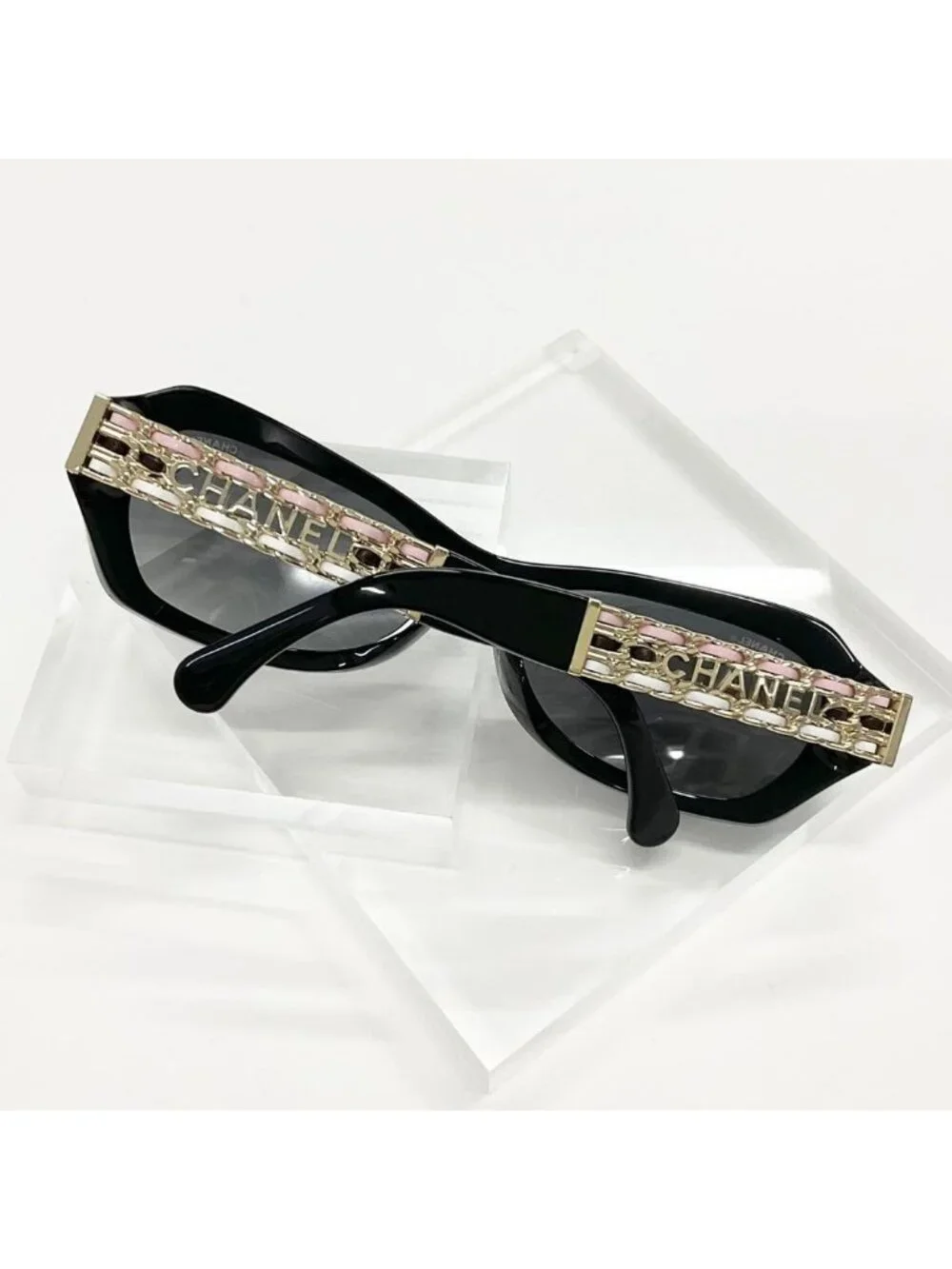 Chanel Sunglasses Logo Eyewear Black